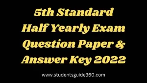 Read more about the article 5th Term 2 Question Paper Answer Key 2022