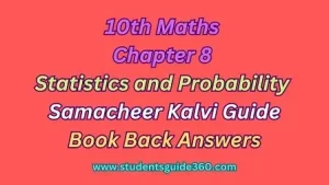 Read more about the article 10th Maths Chapter 8 Statistics and Probability Exercise 8.1