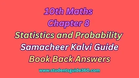 You are currently viewing 10th Maths Chapter 8 Statistics and Probability Exercise 8.3