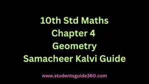 Read more about the article 10th Maths Chapter 4 Geometry Exercise 4.3