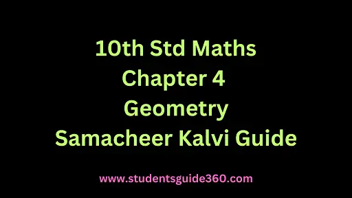 Read more about the article 10th Maths Chapter 4 Geometry Exercise 4.5