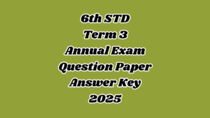 Read more about the article 6th English Annual Exam Question Paper 2025