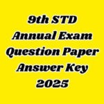 9th Annual Exam Question Paper 2025