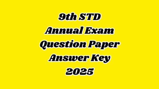 Read more about the article 9th Annual Exam Question Paper 2025